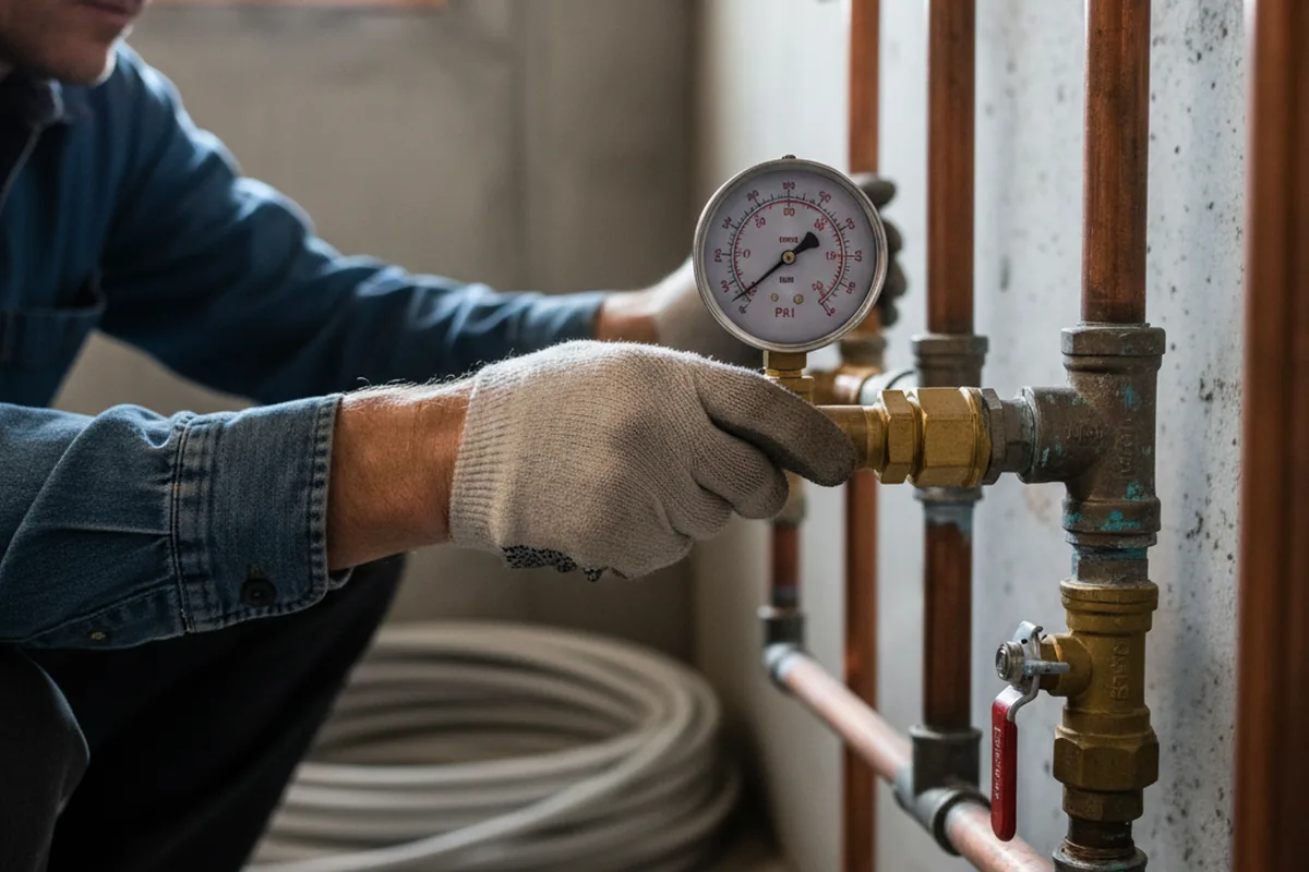 Pressure testing a repaired line during Water Line Repair in Wahiawa